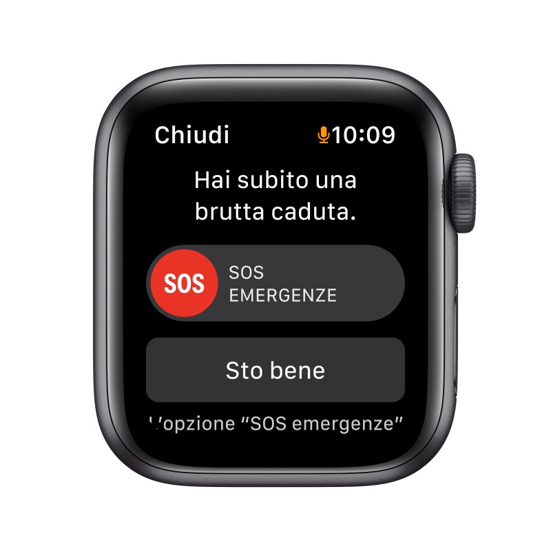 Apple Watch SE GPS, 40mm Cassa in Alluminio Grigio Scuro con Cinturino Sport Mezzanotte