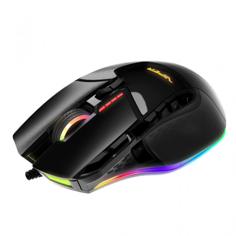 Patriot Memory Viper V570 RGB ratón mano derecha USB tipo A Laser 12000 DPI