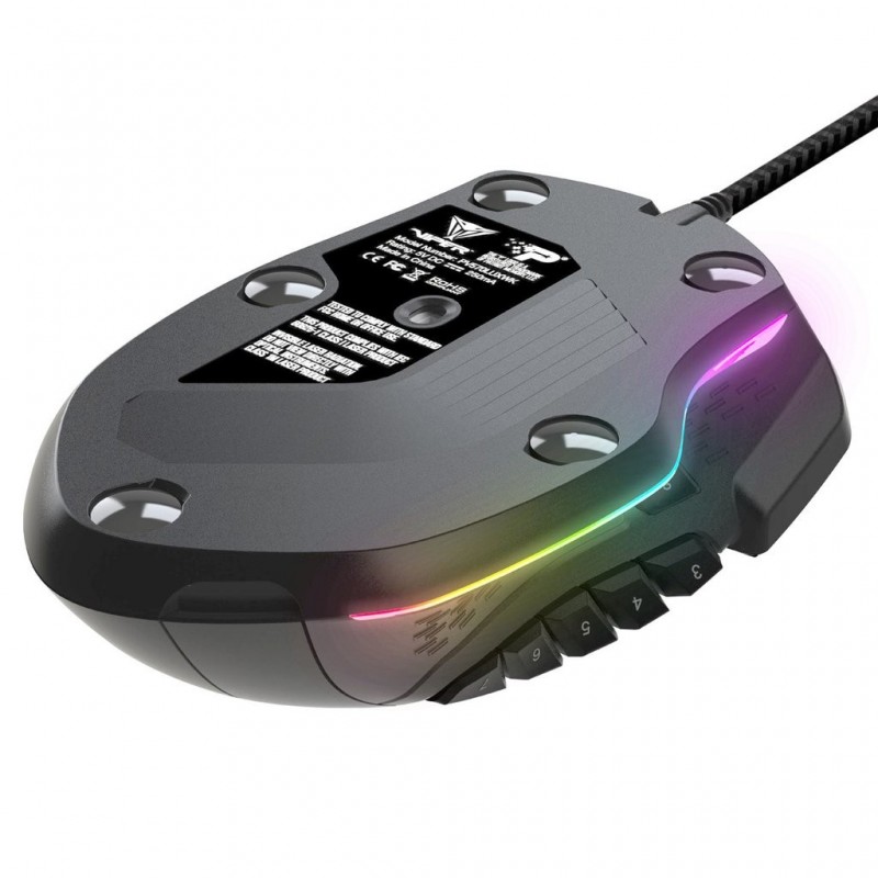 Patriot Memory Viper V570 RGB ratón mano derecha USB tipo A Laser 12000 DPI
