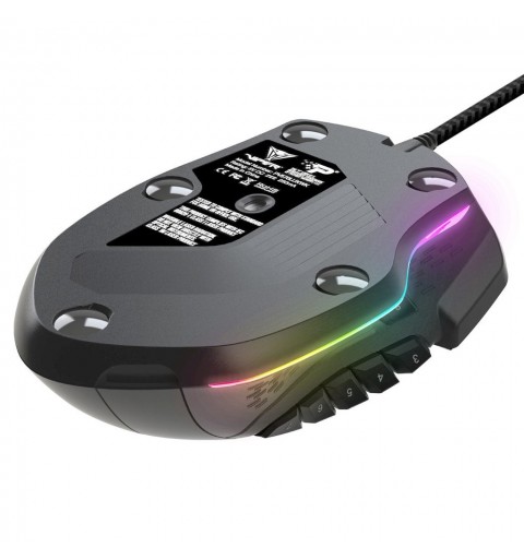 Patriot Memory Viper V570 RGB ratón mano derecha USB tipo A Laser 12000 DPI