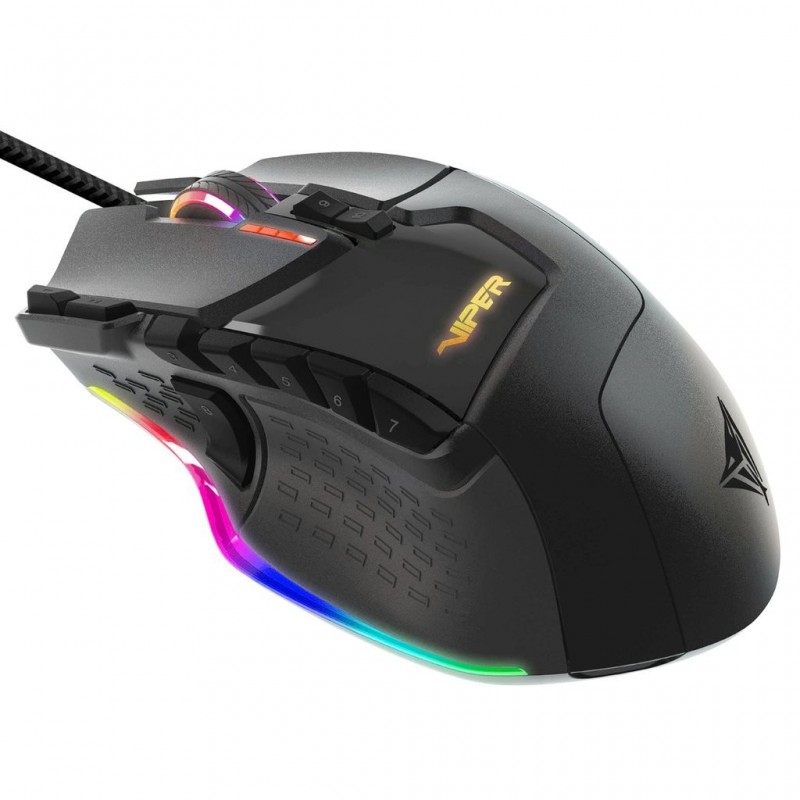 Patriot Memory Viper V570 RGB ratón mano derecha USB tipo A Laser 12000 DPI