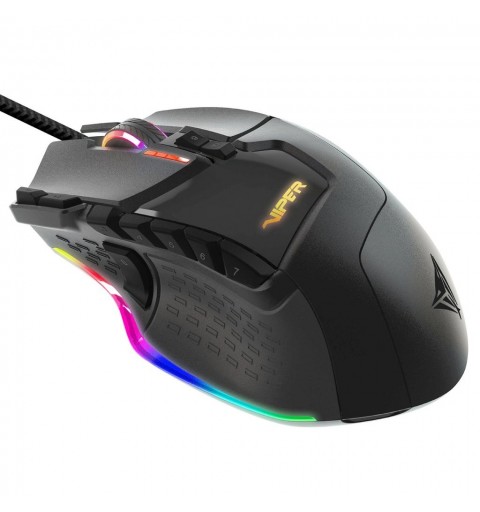Patriot Memory Viper V570 RGB ratón mano derecha USB tipo A Laser 12000 DPI