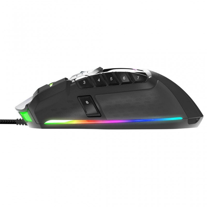 Patriot Memory Viper V570 RGB ratón mano derecha USB tipo A Laser 12000 DPI