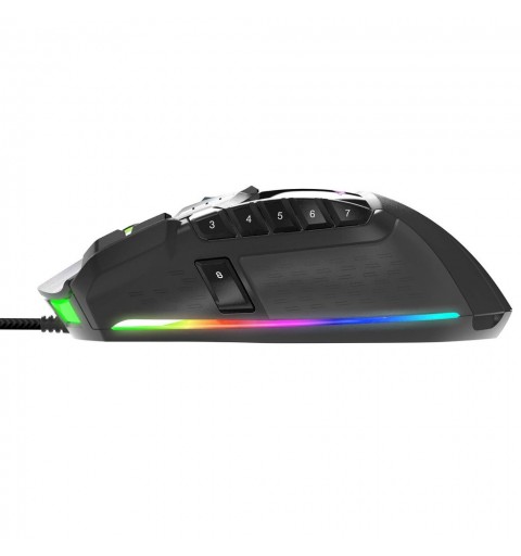 Patriot Memory Viper V570 RGB ratón mano derecha USB tipo A Laser 12000 DPI