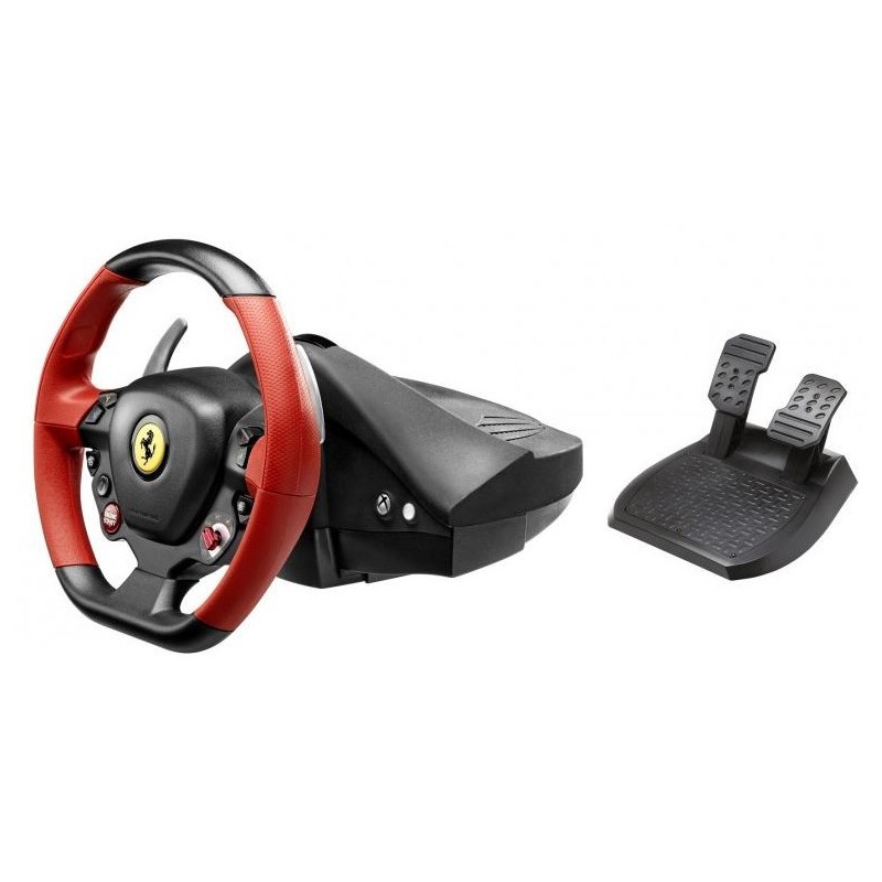 Thrustmaster Ferrari 458 Spider Negro, Rojo Volante + Pedales Xbox One