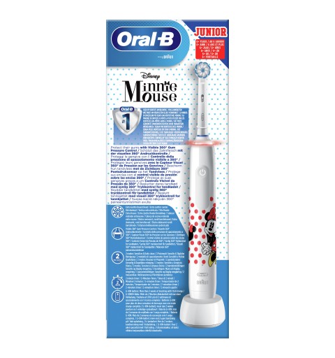 Oral-B Junior 80353791 brosse à dents électrique Enfant Brosse à dents rotative Noir, Bleu