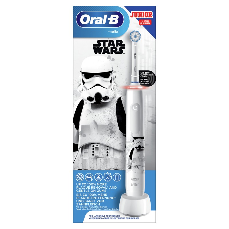 Oral-B Junior 80353788 cepillo eléctrico para dientes Niño Cepillo dental giratorio Negro, Azul