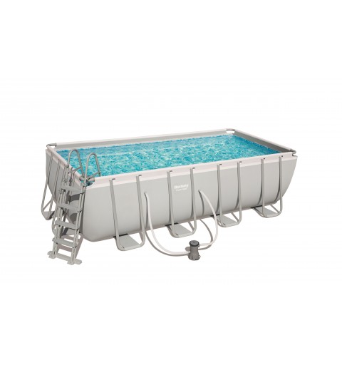 Bestway Power Steel 56670 piscine hors sol Rectangle 11532 L Blanc