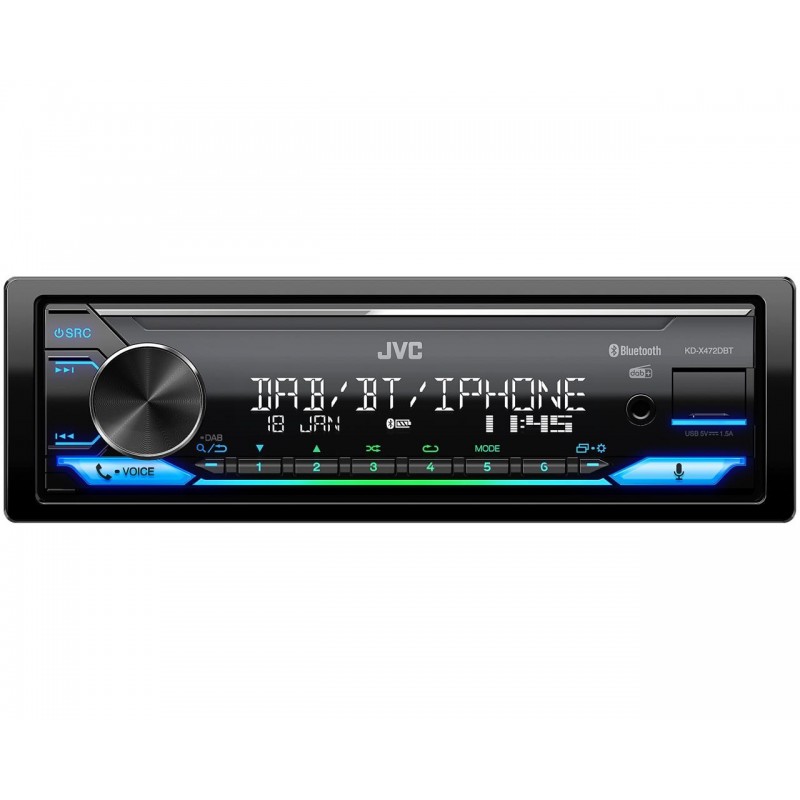 JVC KD-X472DBT Black 50 W Bluetooth