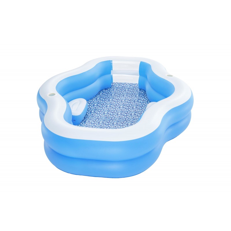 Bestway 54409 piscina fuori terra Piscina gonfiabile Piscina ovale Blu, Bianco