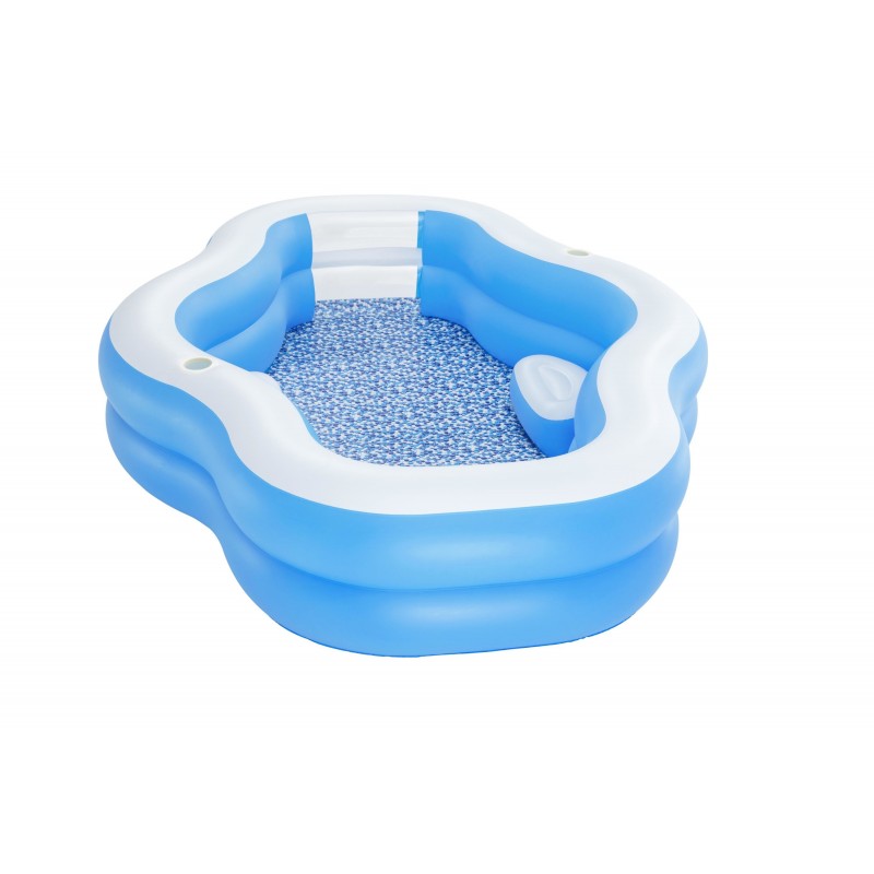 Bestway 54409 piscina fuori terra Piscina gonfiabile Piscina ovale Blu, Bianco
