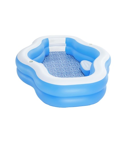 Bestway 54409 piscina fuori terra Piscina gonfiabile Piscina ovale Blu, Bianco