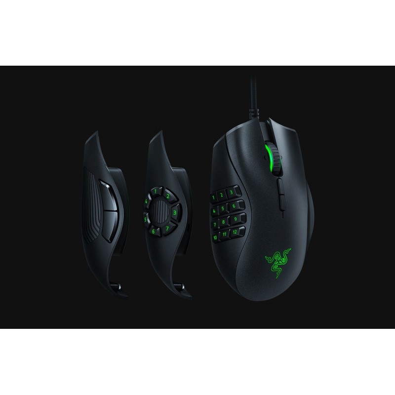 Razer Naga Trinity Maus rechts USB Typ-A Optisch 16000 DPI