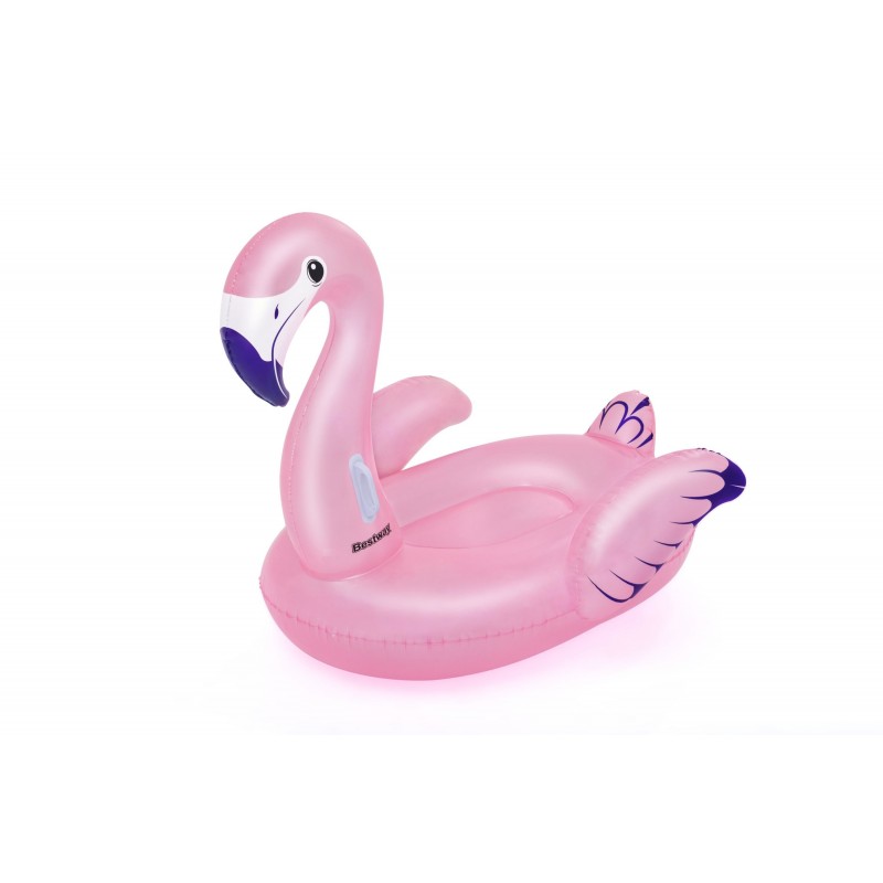 Bestway Bouée XXL à chevaucher Flamant Rose