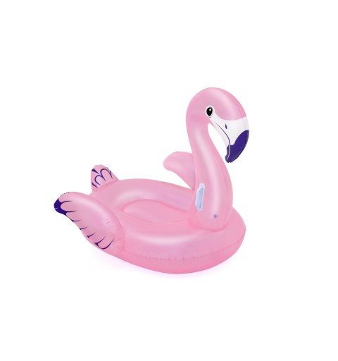 Bestway Bouée XXL à chevaucher Flamant Rose