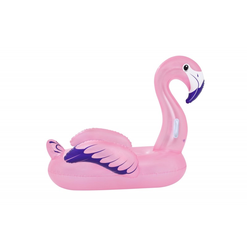 Bestway Bouée XXL à chevaucher Flamant Rose