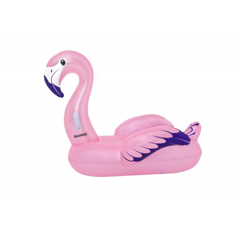 Bestway Bouée XXL à chevaucher Flamant Rose