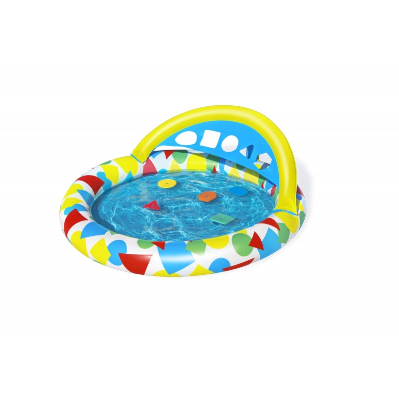 Bestway 47" x 46" x 18" 1.20m x 1.17m x 46cm Splash & Learn Kiddie Pool