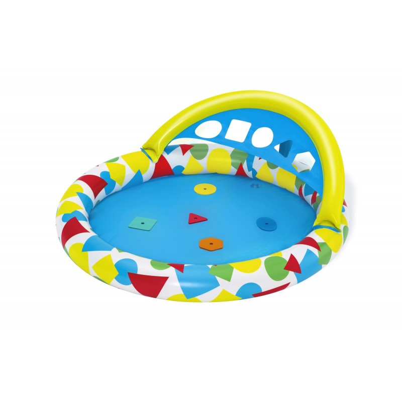 Bestway 47" x 46" x 18" 1.20m x 1.17m x 46cm Splash & Learn Kiddie Pool