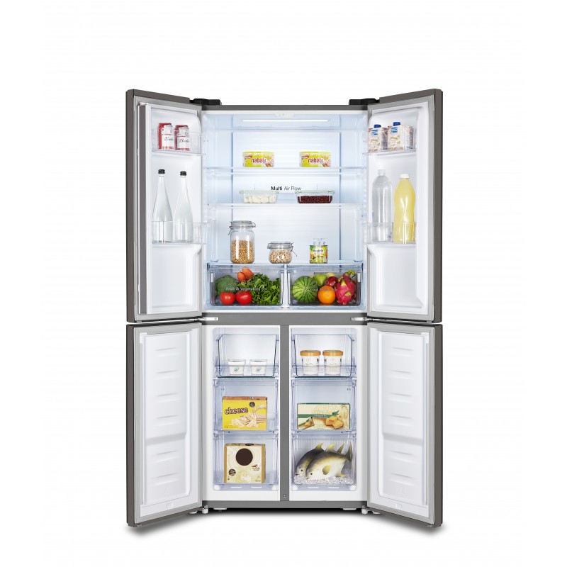 Hisense RQ515N4AD1 side-by-side refrigerator Freestanding 394 L E Stainless steel