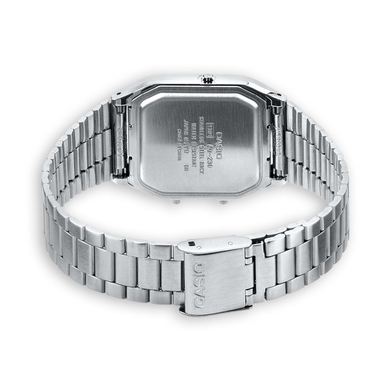 Casio AQ-230A-1DMQYES Uhr Armbanduhr Unisex Quarz Silber