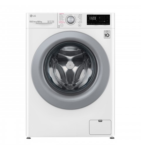 LG F4WV310S4E.ABWQWIS machine à laver Charge avant 10,5 kg 1400 tr min B Blanc