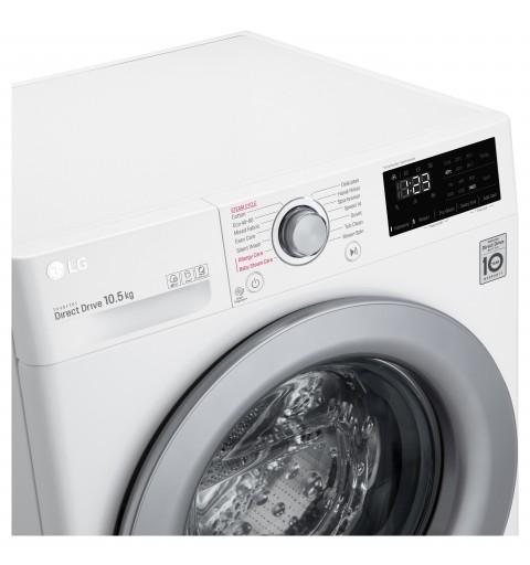 LG F4WV310S4E Lavatrice Intelligente AIDD 10,5kg Vapore 1400 Giri min Carica frontale Classe B