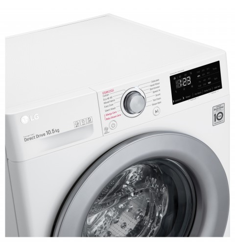 LG F4WV310S4E.ABWQWIS lavadora Carga frontal 10,5 kg 1400 RPM B Blanco