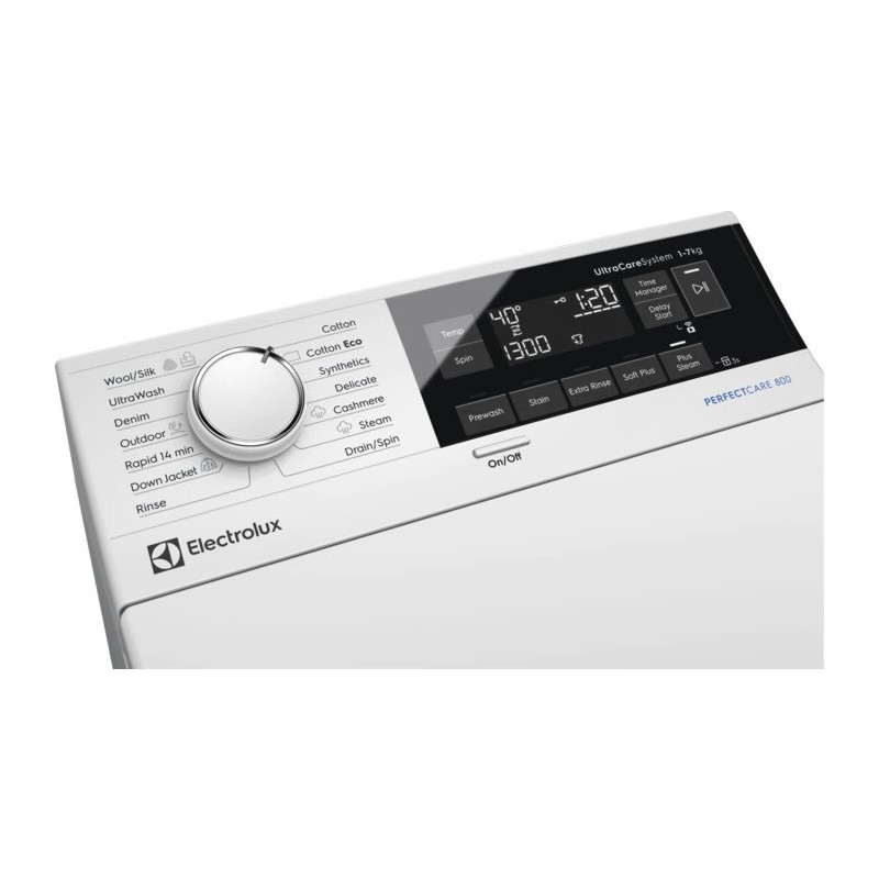 Electrolux EW7T373S lavatrice Carica dall'alto 7 kg 1300 Giri min C Bianco