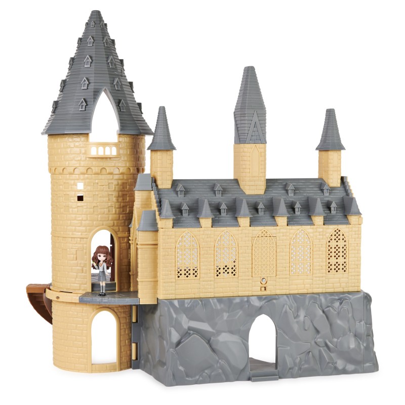 Wizarding World HARRY POTTER - CHÂTEAU DE POUDLARD MAGICAL MINIS - Château Poudlard Avec Effets Sonores et Lumineux - Figurine