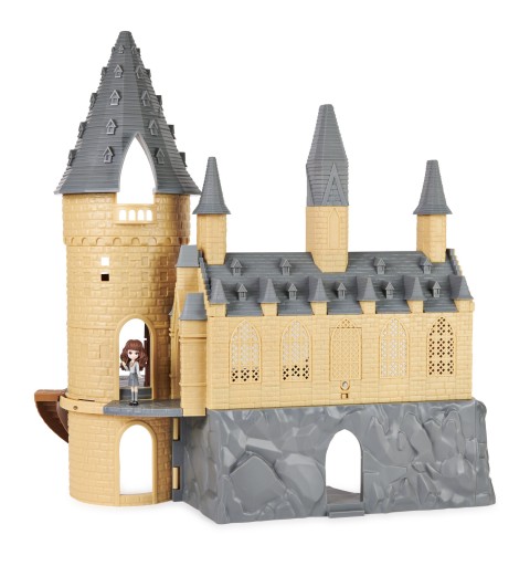 Wizarding World HARRY POTTER - CHÂTEAU DE POUDLARD MAGICAL MINIS - Château Poudlard Avec Effets Sonores et Lumineux - Figurine
