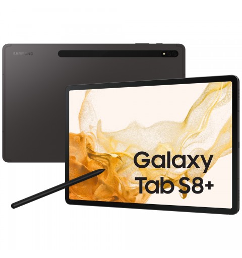 Samsung Galaxy Tab S8+ WiFi SM-X800 256 Go 31,5 cm (12.4") Qualcomm Snapdragon 8 Go Wi-Fi 6 (802.11ax) Android 12 Graphite