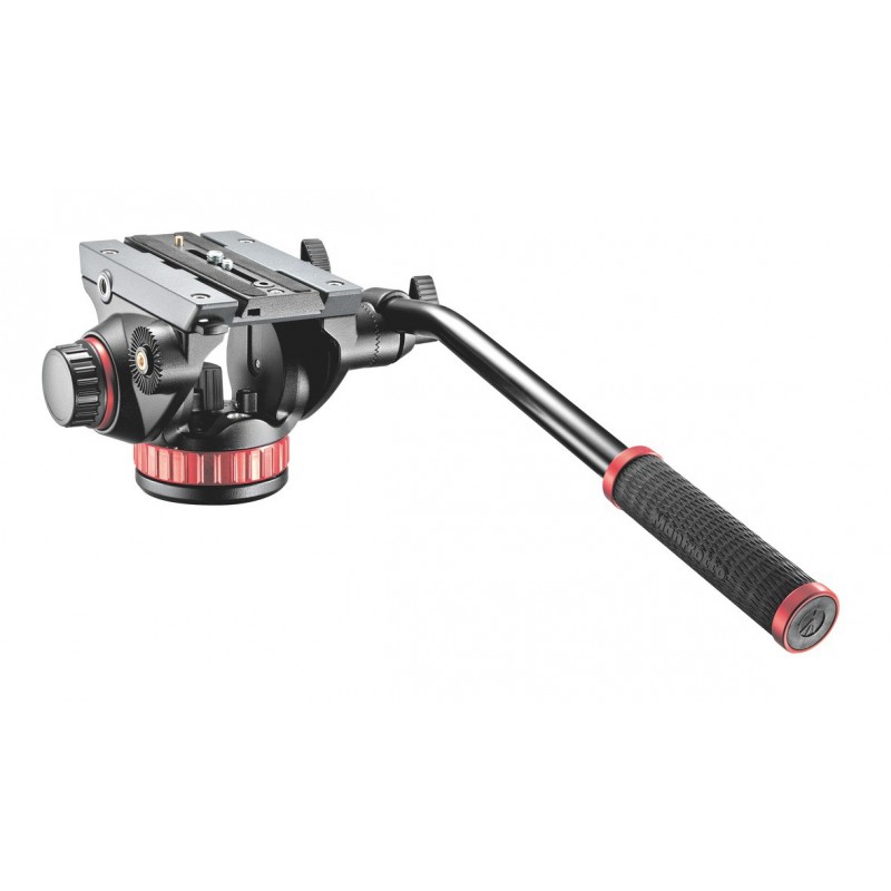 Manfrotto Pro Video Stativaufsatz Schwarz, Rot Aluminium Universal