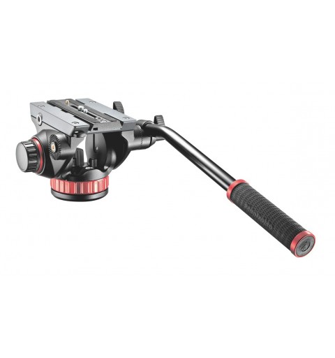 Manfrotto Pro Video testa per treppiede Nero, Rosso Alluminio Universal