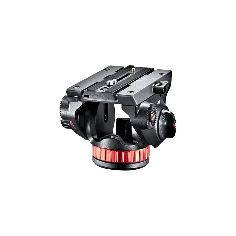 Manfrotto Pro Video testa per treppiede Nero, Rosso Alluminio Universal