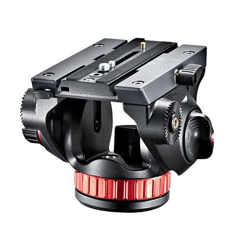 Manfrotto Pro Video testa per treppiede Nero, Rosso Alluminio Universal