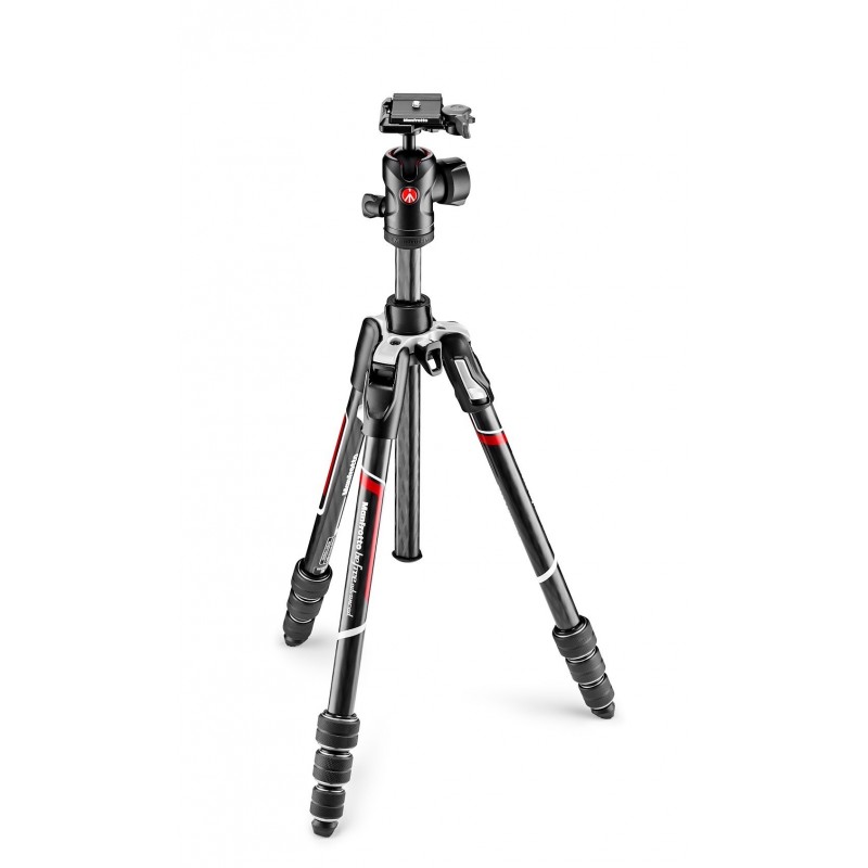 Manfrotto MKBFRTC4-BH trépied Caméscope portable 3 pieds Noir, Argent