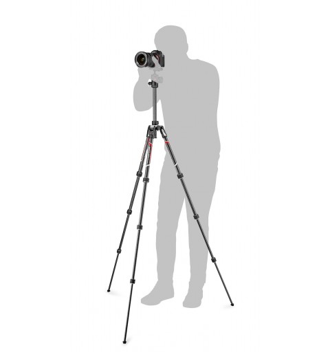 Manfrotto MKBFRTC4-BH tripode Videograbadora de mano 3 pata(s) Negro, Plata