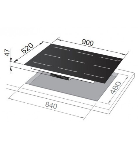 De’Longhi SLI 905 hobs Negro Integrado 90 cm Con placa de inducción 5 zona(s)