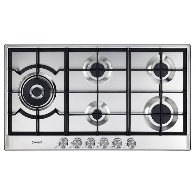 De’Longhi NSL 590D X hobs Acero inoxidable Integrado 90 cm Encimera de gas 5 zona(s)