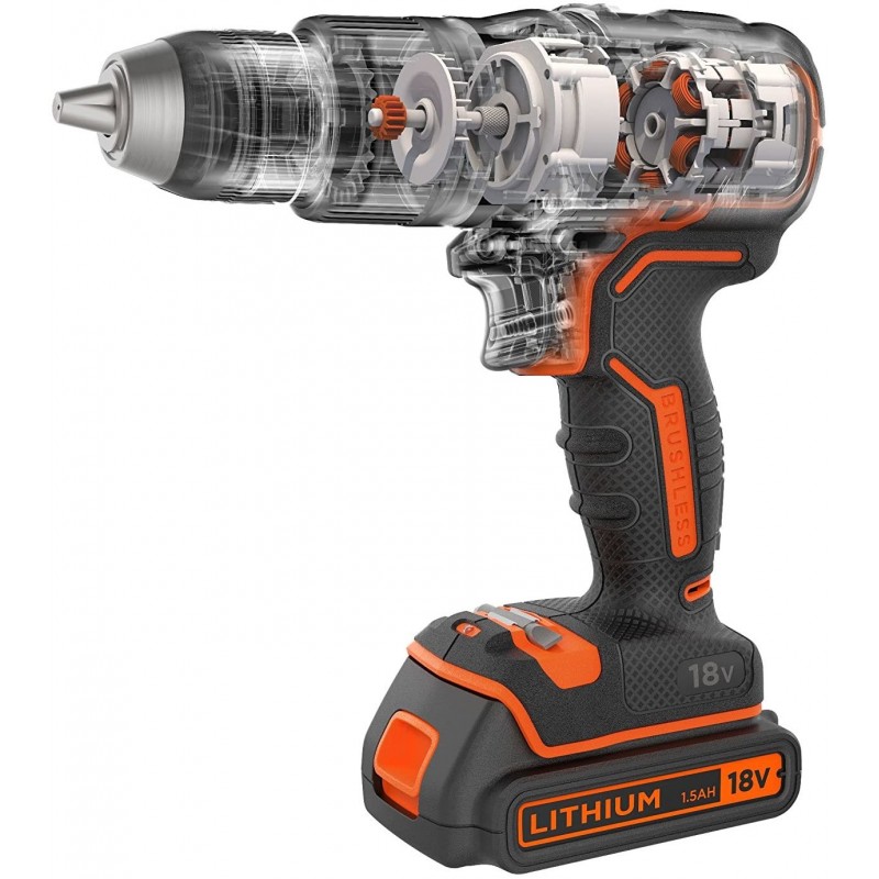 Black & Decker BL188KB-QW cacciavite elettrico e avvitatore a impulso Arancione