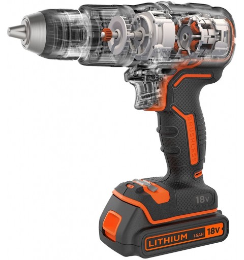 Black & Decker BL188KB-QW cacciavite elettrico e avvitatore a impulso Arancione