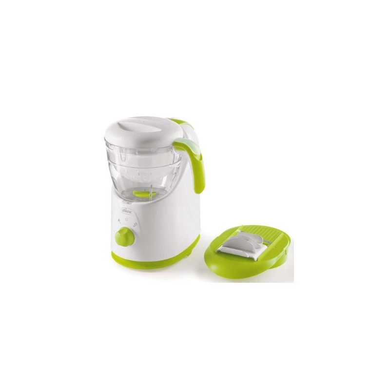 Chicco Easy Meal vaporizador 1 cesta(s) Independiente 500 W Verde, Blanco