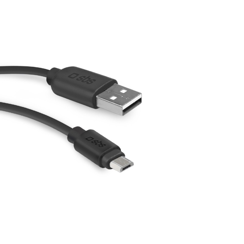 SBS TECABLEMICRO2K USB Kabel 2 m USB 2.0 USB A Micro-USB B Schwarz