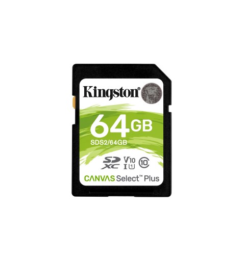 Kingston Technology Canvas Select Plus 64 GB SDXC UHS-I Clase 10