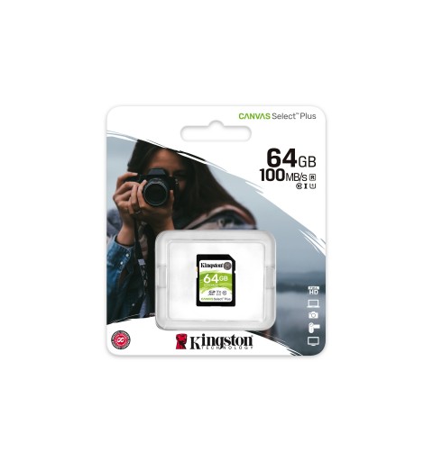 Kingston Technology Canvas Select Plus 64 GB SDXC UHS-I Clase 10