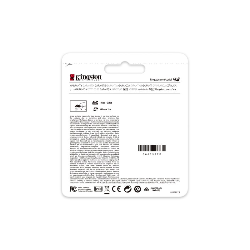 Kingston Technology Canvas Select Plus 64 GB SDXC UHS-I Clase 10