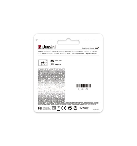 Kingston Technology Canvas Select Plus 64 GB SDXC UHS-I Clase 10