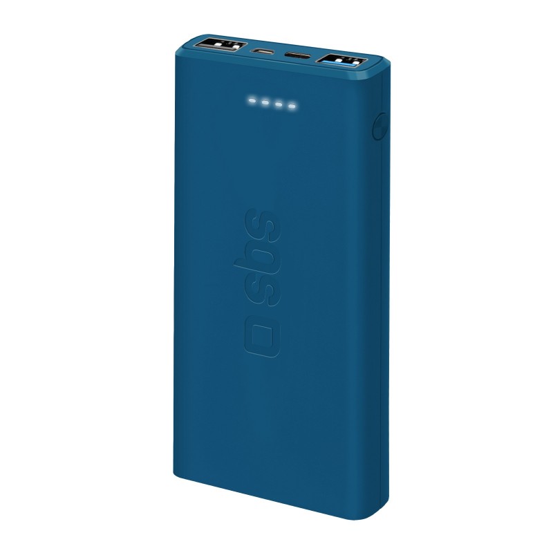 SBS TTBB10000FASTA banque d'alimentation électrique Lithium Polymère (LiPo) 10000 mAh Cyan