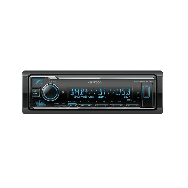 Kenwood KMM-BT506DAB car media receiver Black 50 W Bluetooth